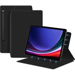 Samsung Galaxy Tab S9 Manyetik Tablet Kılıf Pu Deri Stand Anti-Damla Tablet Kapak (Yurt Dışından)