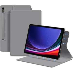 Samsung Galaxy Tab S9 Manyetik Tablet Kılıf Pu Deri Stand Anti-Damla Tablet Kapak (Yurt Dışından)