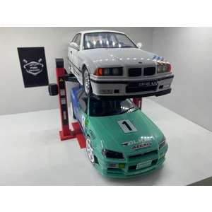 1:18 Ölçek Hareketli Kırmızı Lift (Diecast Model Araçlar Için)