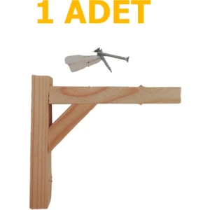 The N Wood Ahşap Raf Ayağı 1 Adet 13X13