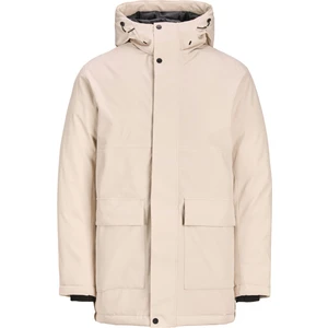 Jack & Jones Krem Erkek Mont 12235845_JJTATE Parka