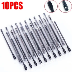 10 Adet 50 Adet Tek Kullanımlık Steril Pamuklu Çubuk Siyah Noktaları Kaldırmak Için Sıkma Sivilce Çubukları Kazıma Çok Fonksiyonlu Temizlik Pamuklu Çubukla (Yurt Dışından)