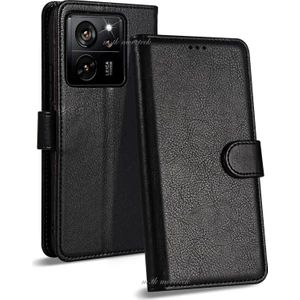 M.TK Moveteck Xiaomi Mi 13T / Mi 13T Pro Kılıf Para ve Kartlık Bölmeli Cüzdan Deri
