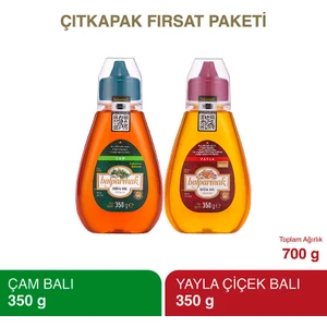 2li Çıtkapak Fırsat Paketi (Çam Balı 350 G ve Yayla Balı 350 G)