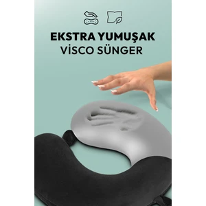WX-HM02 Siyah Seyahat Boyun Yastığı