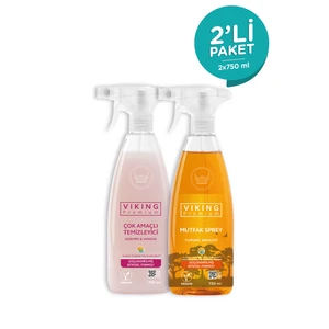 Premium 2'li (Çok Amaçlı Yüzey Temizleyici , Mutfak Turunç Bahçesi) Paket 750 ml x 2 Adet