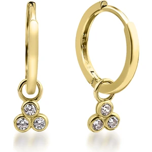 Kairos Jewelry 14 Ayar Altın Üç Taşlı Halka Küpe
KRS-K116-14GEZ