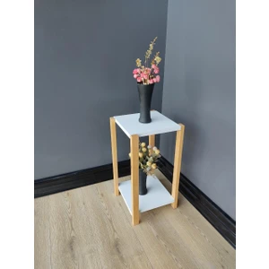 Zeo Wood Design Dekoratif Çiçeklik/sehpa