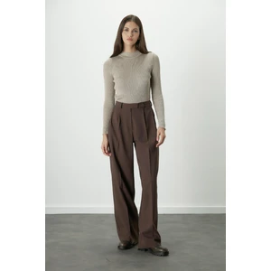 Dona Pileli Palazzo Pantolon Acı Kahve