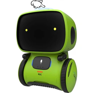 Çocuk Robot Oyuncak, Konuşan Interaktif Ses Kontrollü Dokunmatik Sensör Şarkı Söyleme, Dans Etme, Tekrarlama, Konuşma Tanıma ve Kaydetme Özelliğine Sahip Akıllı Robot Teknolojisi (Yurt Dışından)