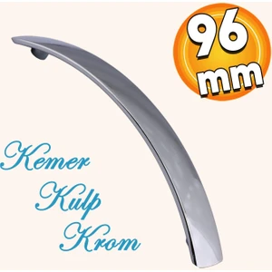 Kemer Ayder Mobilya Mutfak Dolabı Çekmece Dolap Kapak Kulpu Düz Metal Kulp Kulbu Kulpu 96 mm Krom