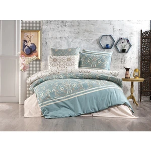 Çift Kişilik Yeşil Osmanlı Yorgan Kılıfı 2 Adet Yastık Kılıfı