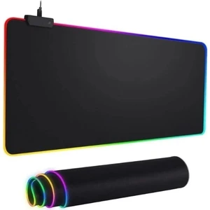 90X40 Rgb Mouse Pad LED Işıklı Baskısız Siyah Renk Gaming Mousepet