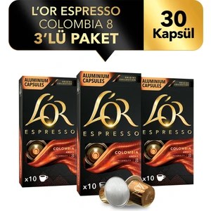 Espresso Origin Colombia 3'lü Fırsat Paketi 30 Kapsül
