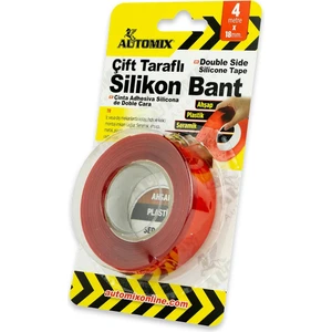 Silikon Çift Taraflı Bant 18MM x 4 Metre