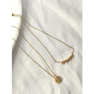 Stainless Steel Love Clover Çelik Kolye