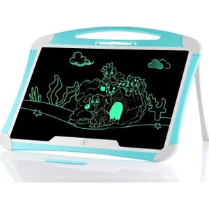 20 Inch, Kalemli LCD Dijital Çizim-Eğitim Yazı Tableti, Dijital Çizim Pedi-20 Inç, Mavi