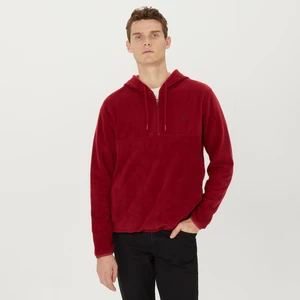 Erkek Bordo Standart Fıt Uzun Kollu Sweatshırt KE37661T.6DA