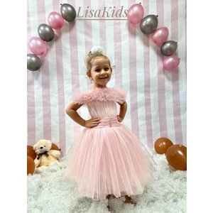 Lisa Kids 1-5 Yaş Kısa Kuyruklu Abiye Elbise