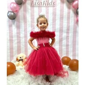 Lisa Kids 1-5 Yaş Kısa Kuyruklu Abiye Elbise