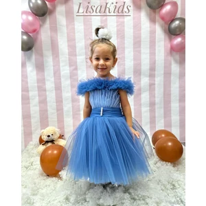 Lisa Kids 1-5 Yaş Kısa Kuyruklu Abiye Elbise