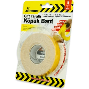 Köpük Çift Taraflı Bant 18MM x 5 Metre