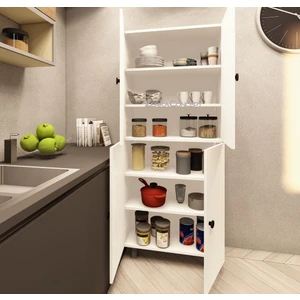 Zerka Concept Mdf 6 Raflı Çok Amaçlı Dolap