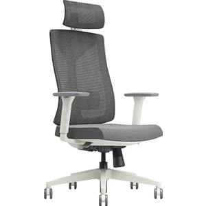 Leader File Sırtlı Multi Mekanizma Ofis Koltuğu-Bej-Gri 67X118-5-128,5X 70 cm (Gxyxd)