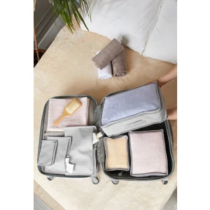 Tengiz Home Bavul Seyahat Çantası Çanta Içi Düzenleyici Hurç Organizer 6 Lı Set Puantiyeli