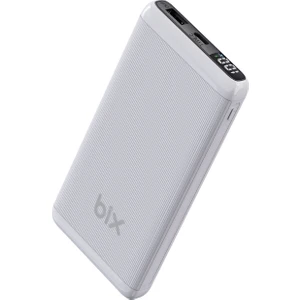BXPB107 10000MAH 20W Pd Type-C ve Usb-A Scp 22.5W Qc 3.0 18W Çift Çıkışlı LED Ekranlı Powerbank Beyaz