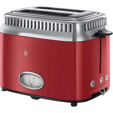 Russell Hobbs Retro Ribbon Kırmızı Ekmek Kızartma