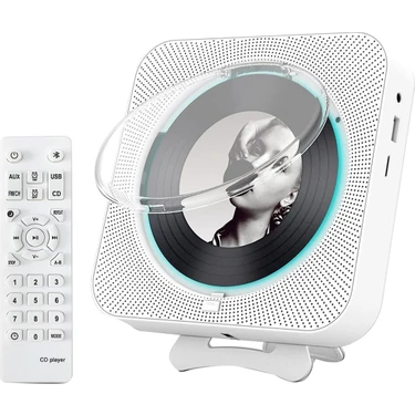 Humble Taşınabilir Bluetooth CD Çalar, Duvara Monte CD Çalar Uzaktan Kumandalı Ev Sesli Müzik