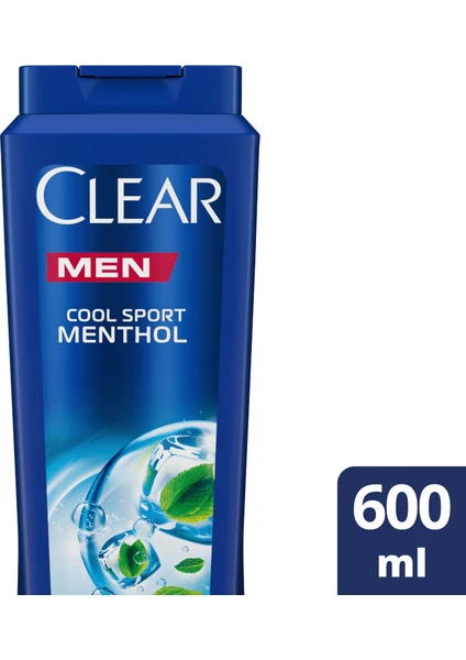 Men Kepeğe Karşı Etkili Şampuan Cool Sport Menthol Ferahlatıcı Mentol Etkisi 600 ml