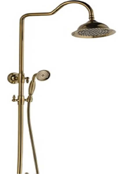 Roma Bataryasız Duş Seti - Gold ( Altın )