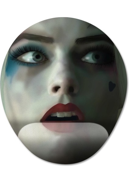Harley Quinn Bilek Destekli Mousepad Model - 2 Oval