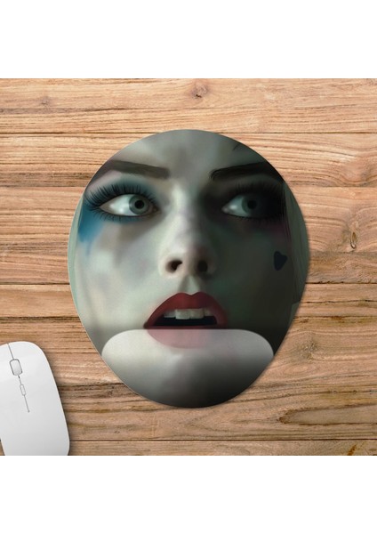 Harley Quinn Bilek Destekli Mousepad Model - 2 Oval