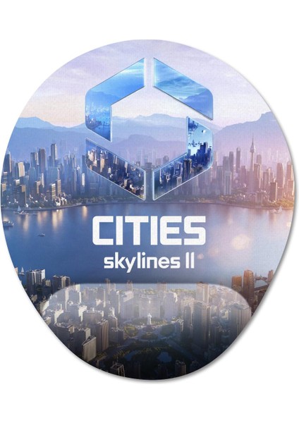 Cities: Skylines 2 Bilek Destekli Mousepad Model - 2 Oval