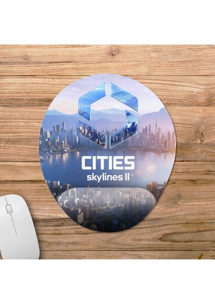 Cities: Skylines 2 Bilek Destekli Mousepad Model - 2 Oval fiyatları