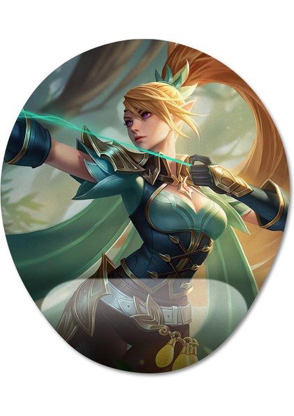 Mobile Legends - Miya Bilek Destekli Mousepad Model - 3 Oval