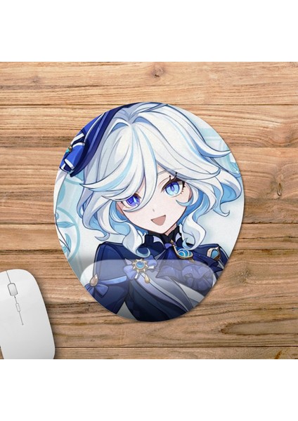 Furina - Genshin Impact Bilek Destekli Mousepad Model - 1 Oval