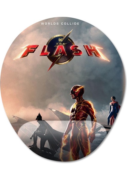 The Flash - Film Bilek Destekli Mousepad Model - 1 Oval