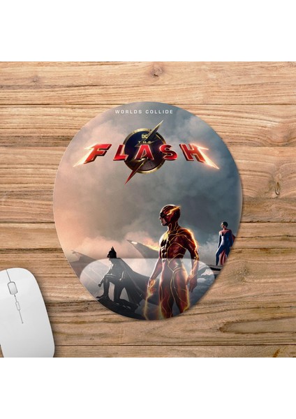 The Flash - Film Bilek Destekli Mousepad Model - 1 Oval fiyatları
