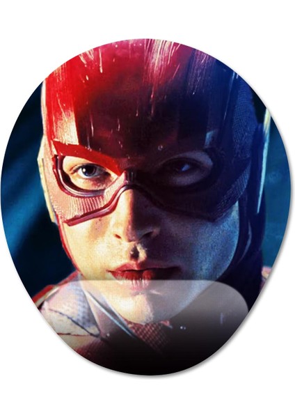 The Flash - Film Bilek Destekli Mousepad Model - 2 Oval