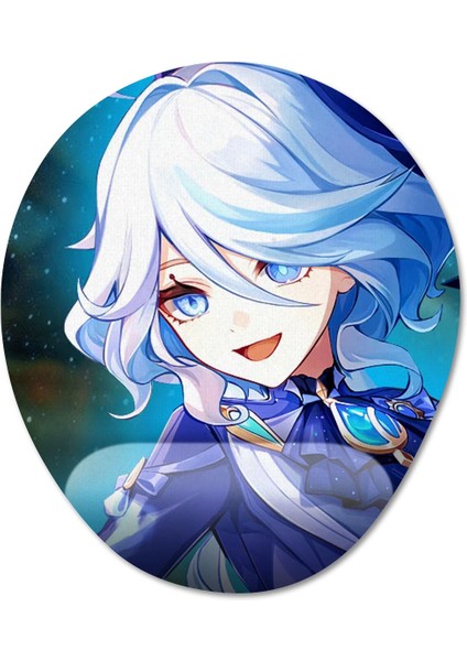 Furina - Genshin Impact Bilek Destekli Mousepad Model - 3 Oval