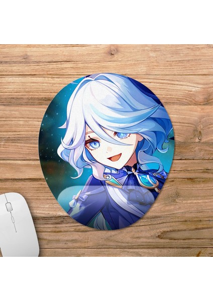 Furina - Genshin Impact Bilek Destekli Mousepad Model - 3 Oval fiyatları