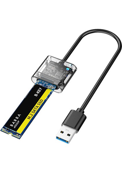 Ally M.2 Sata USB 3.0 Gen1 SSD Harddisk Kutusu M.2 Ngff- JMS578