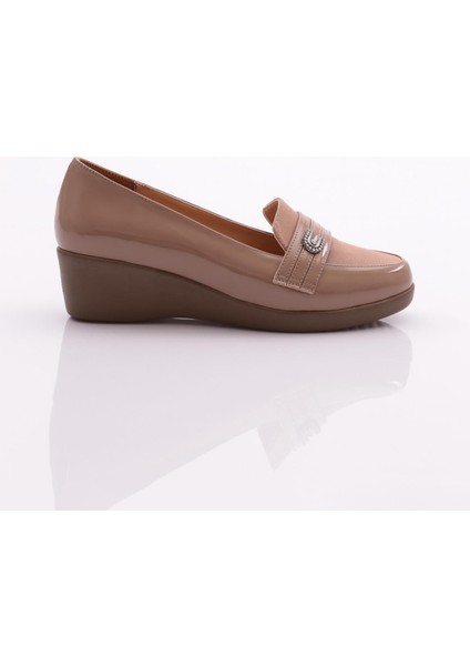 23082 Kadin Önü Şeritli Comfort Ayakkabi