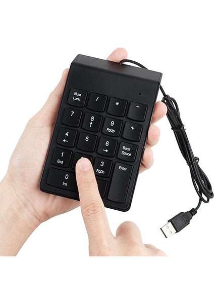 numerik keypad usb 2.0 kablolu mini numerik keypad18 tuşlu