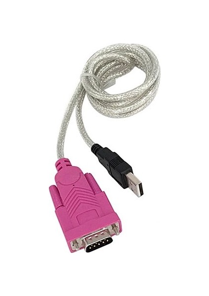 USB 2.0 to RS232 Seri Port 9 Pin DB9 Kablosu 1.30 cm