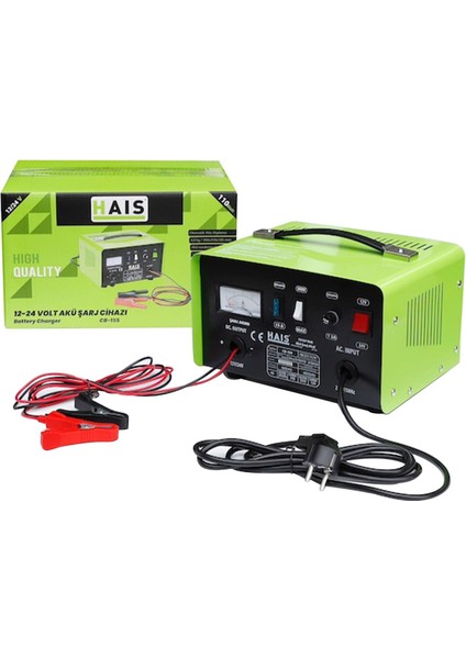 Haıs CB15S Akü Şarj Cihazı Motor Araba 12-24V